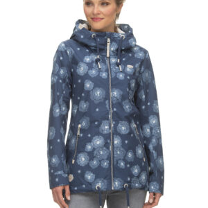 Ragwear Übergangsjacke Zuzka Flower indigo blue