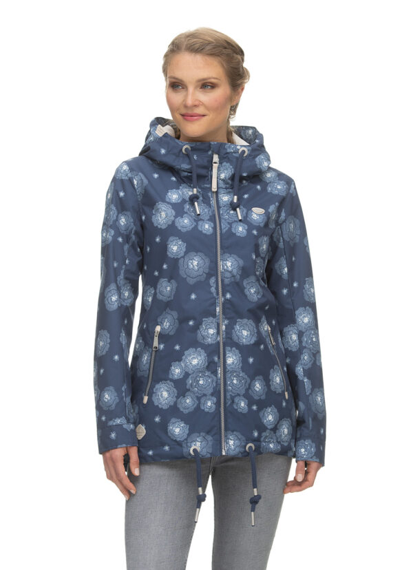 Ragwear Übergangsjacke Zuzka Flower indigo blue