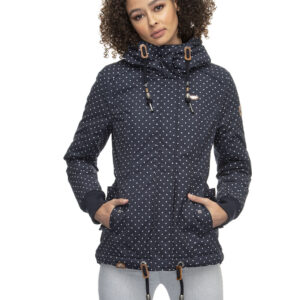 Ragwear Winterjacke Danka Dots navy