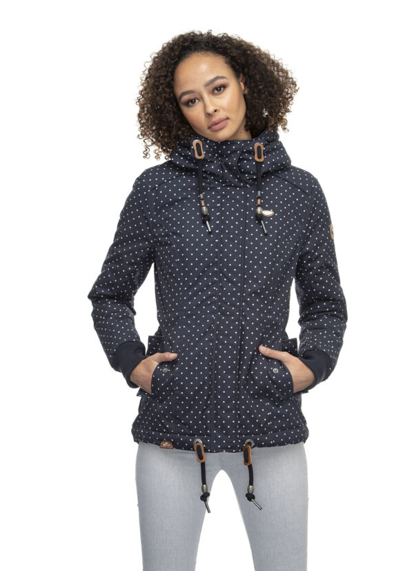 Ragwear Winterjacke Danka Dots navy