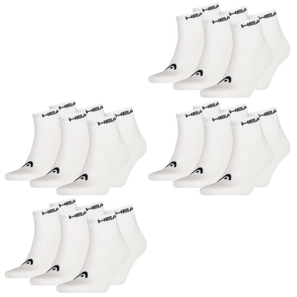 HEAD Herren Damen Unisex Quarter Kurzschaft Sport Socken - 6er 9er 12er Multipack