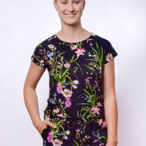 einfach Schön Shirt Cloe Rundhals tropical