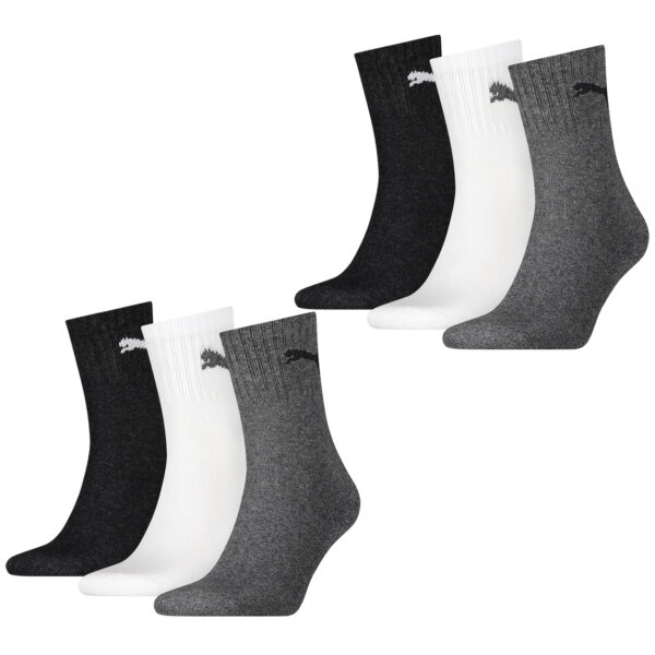 Puma Herren Damen Unisex Sport Socken Baumwolle SHORT CREW - 6er 9er 12er Multipack