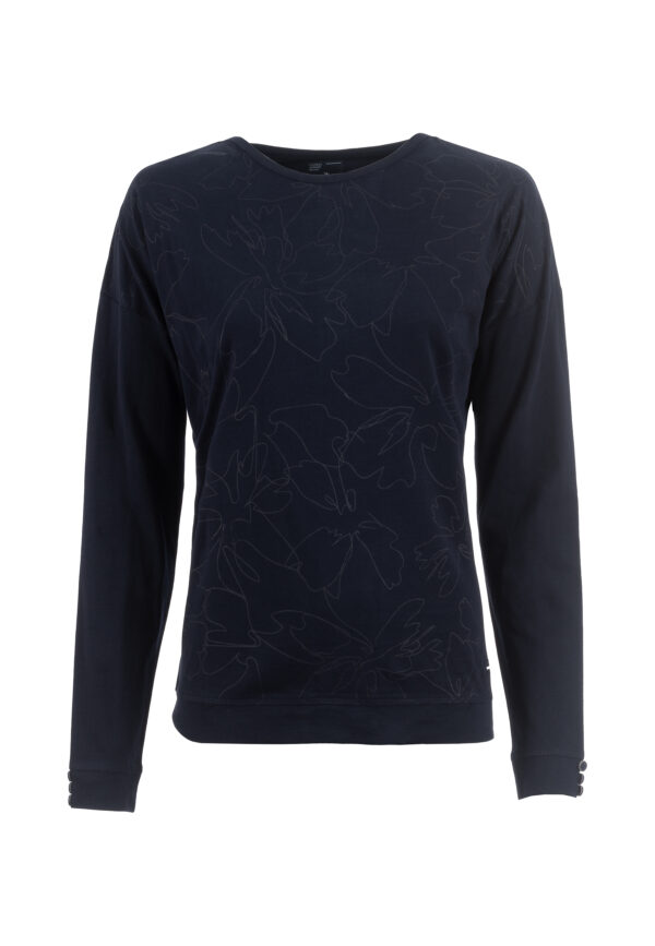 Soquesto Langarmshirt Mona navy