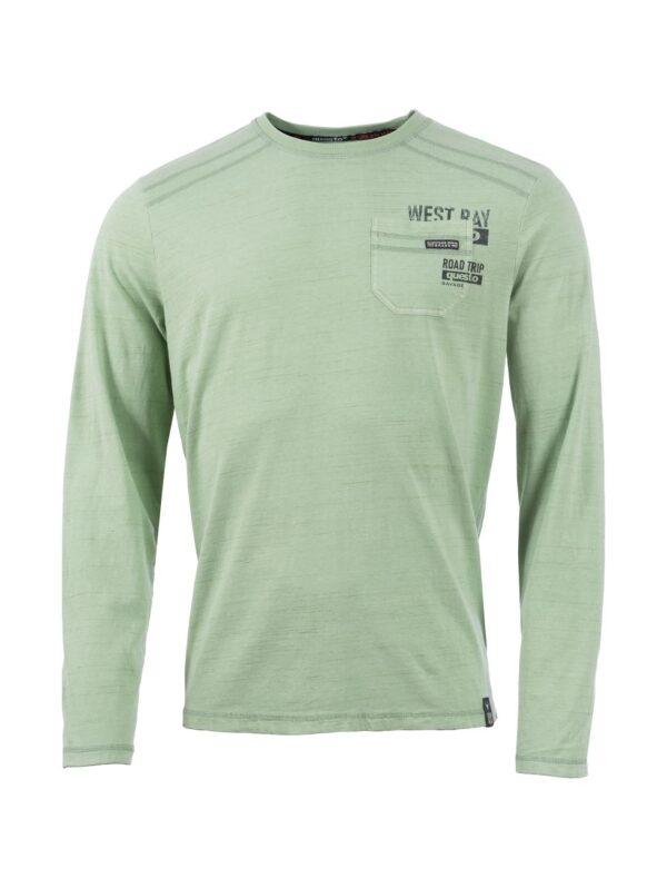 Questo Langarmshirt GarveyQU mineral green