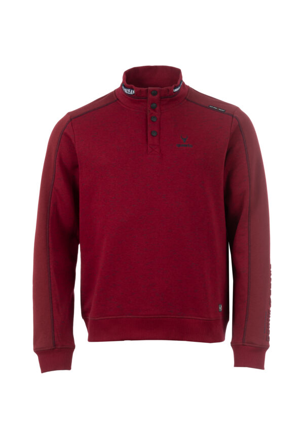 Questo Sweatshirt GuvenQU deep red