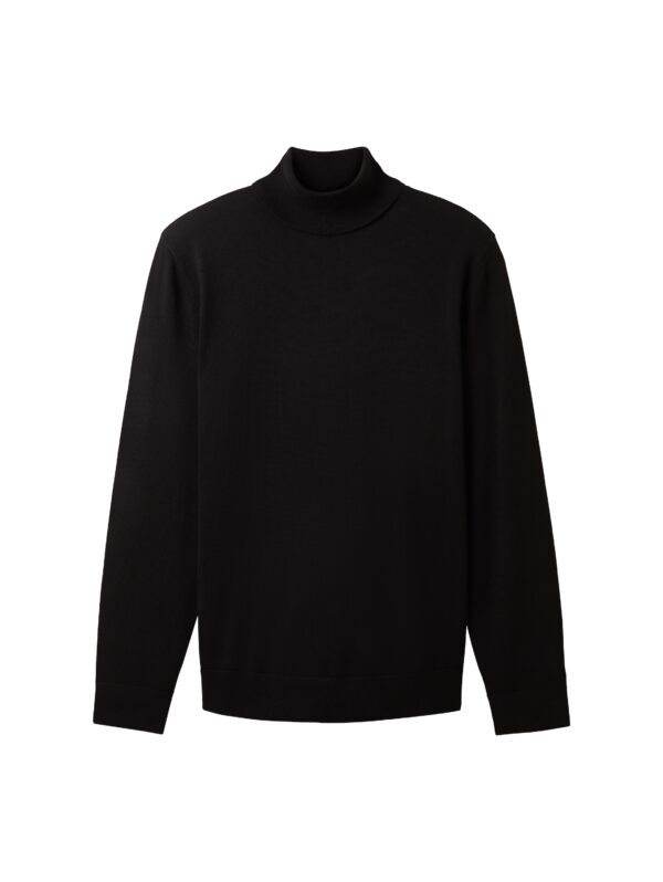 Tom Tailor Rollkragenpullover Basic black